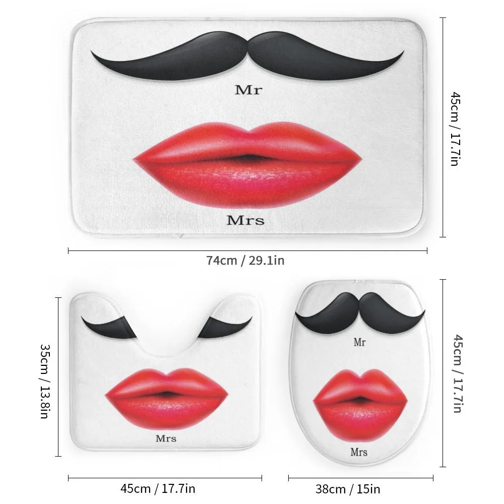 Mustache with Lips Motifs — Detail 1