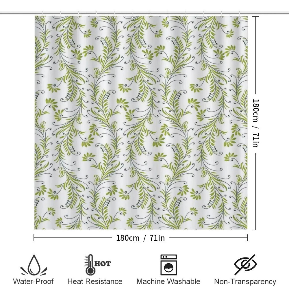 Old Leaf Swirl Floral — Detail 2