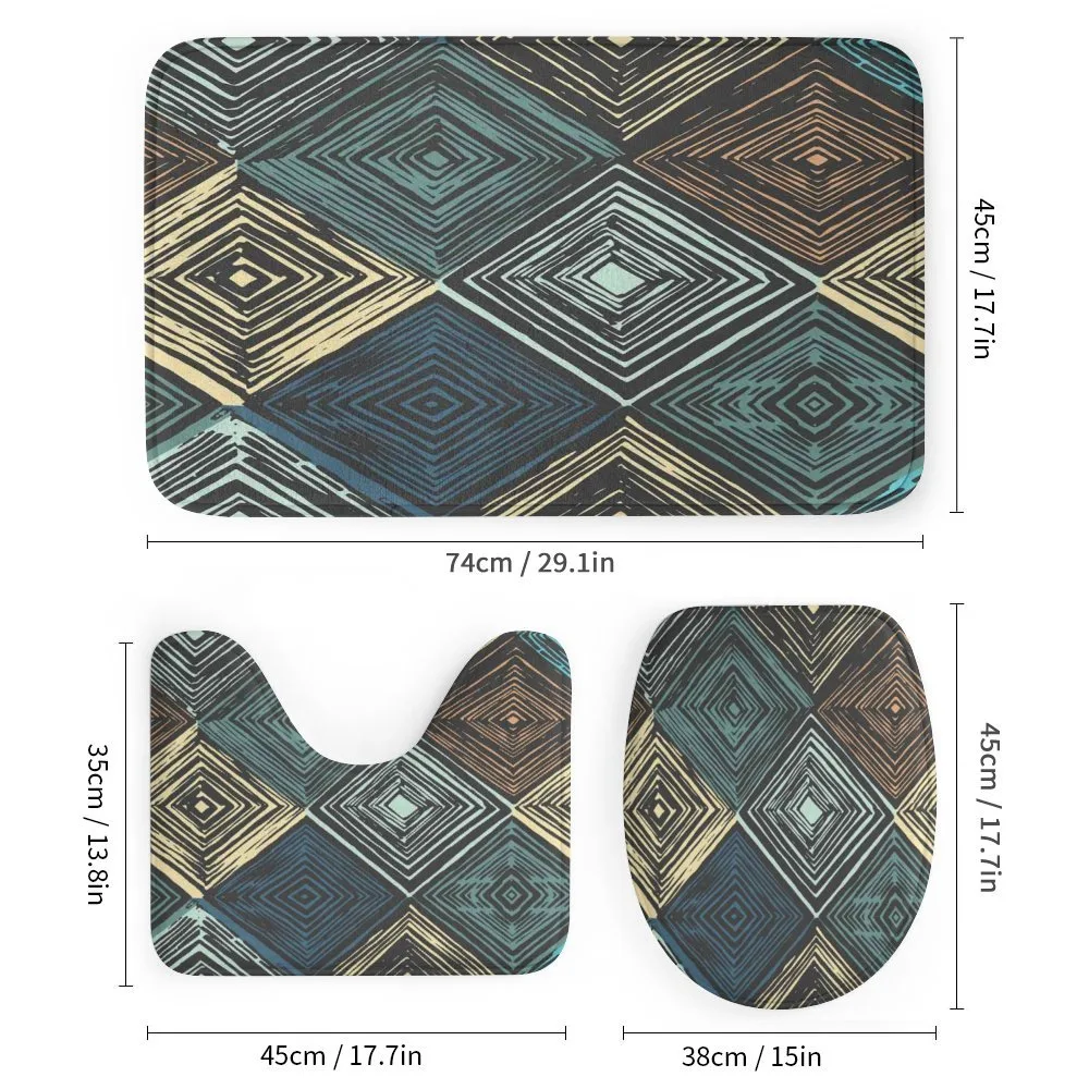 Retro Rhombus Pattern — Detail 1