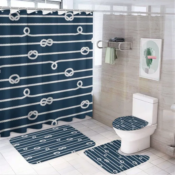 Sailor Knots Marine on a shower curtain