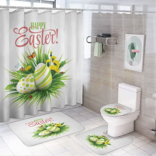 Spring Season Foliage on a shower curtain