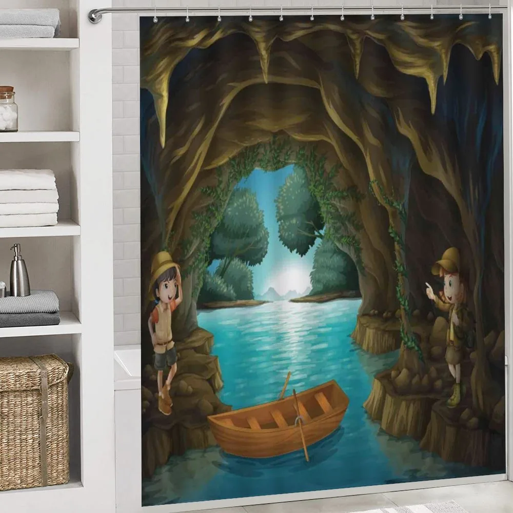 Young Explorers in a Cave — Detail 4