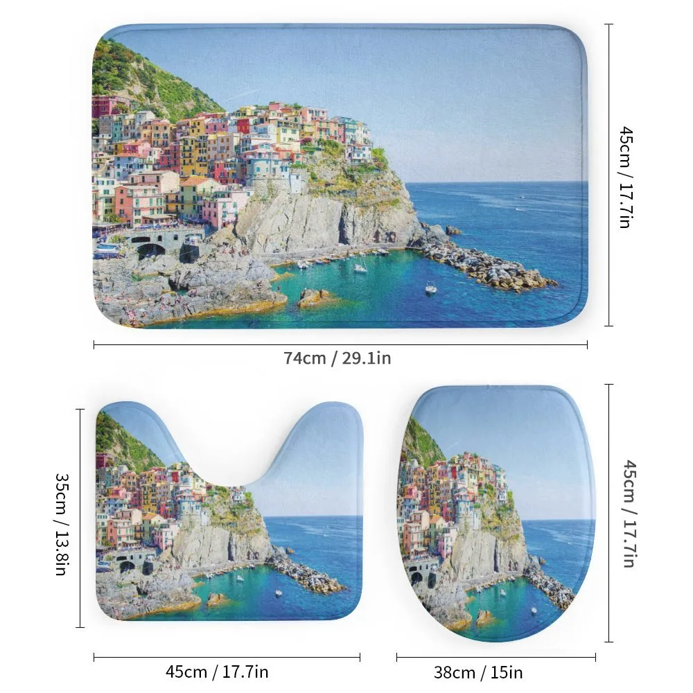 Colorful Coastal Village — Detail 1
