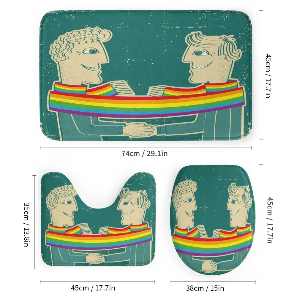 Gay Couple with Scarf — Detail 1