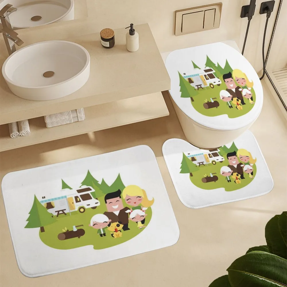 Happy Camper Family in Woods — Detail 5