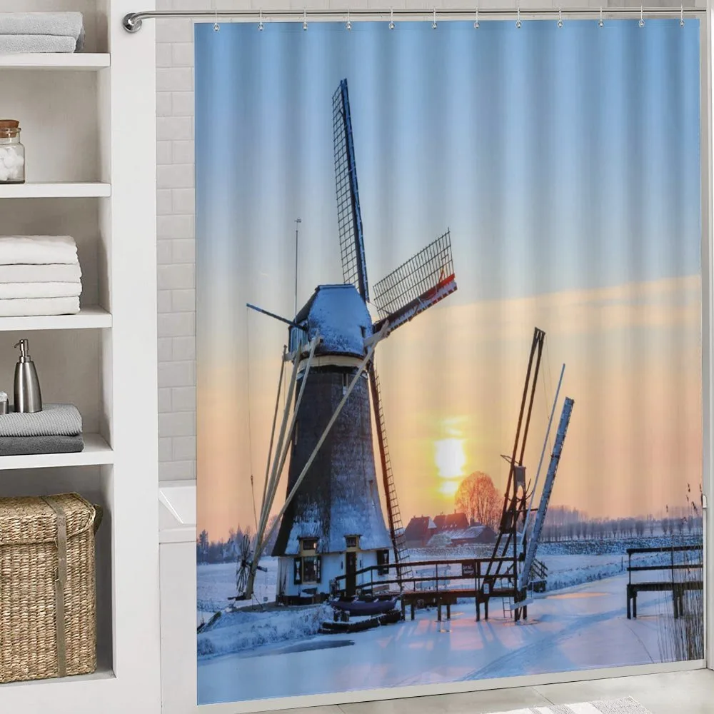 Icy Dutch River Sunset — Detail 4