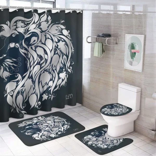 Leo Astrology Zodiac on a shower curtain