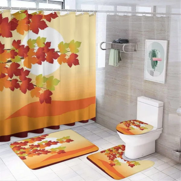 Maple Tree Branches on a shower curtain