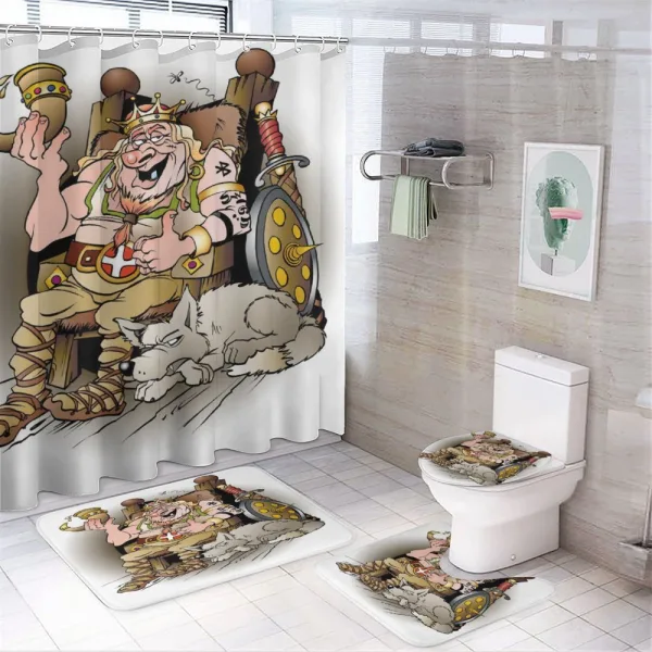 Norway Scandinavian Royal on a shower curtain
