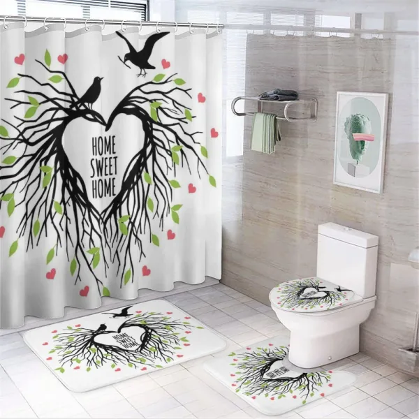 Romantic Bird on a shower curtain