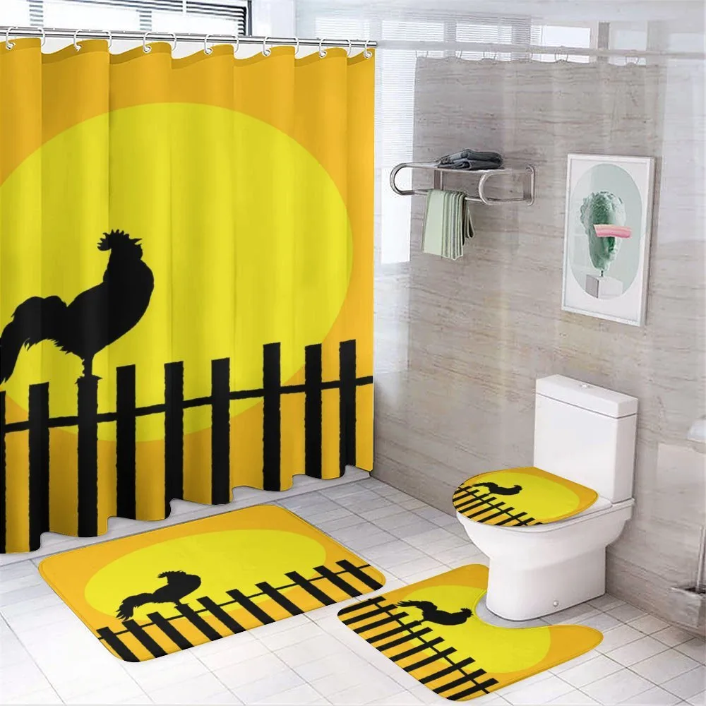 Rooster Silhouette Sunrise — Your design