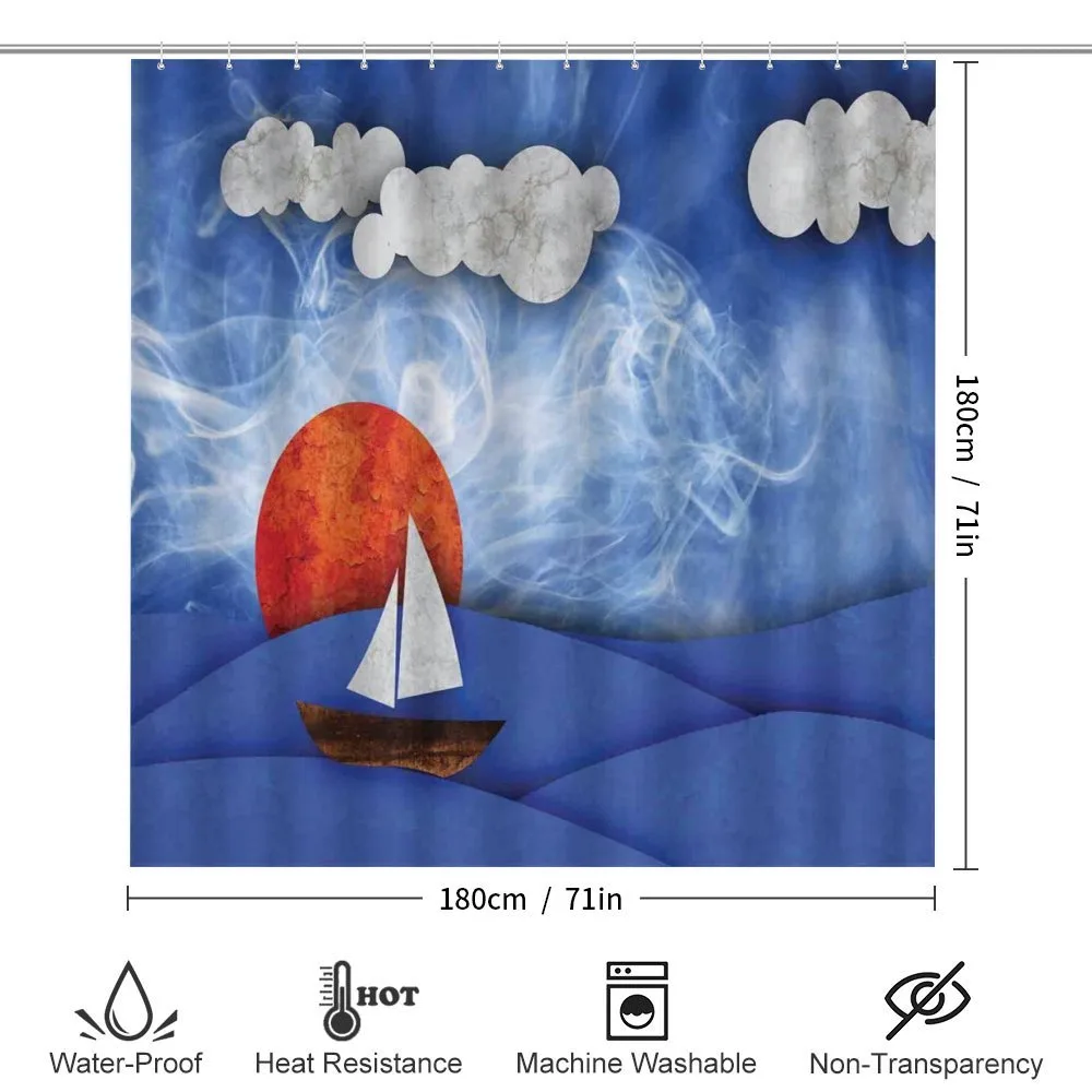 Ship on Misty Waters — Detail 2