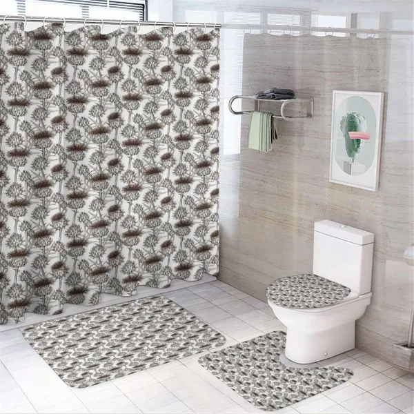 Silhouette Pattern on a shower curtain