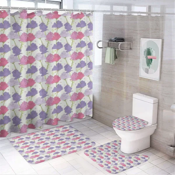 Spring Rose Garden on a shower curtain