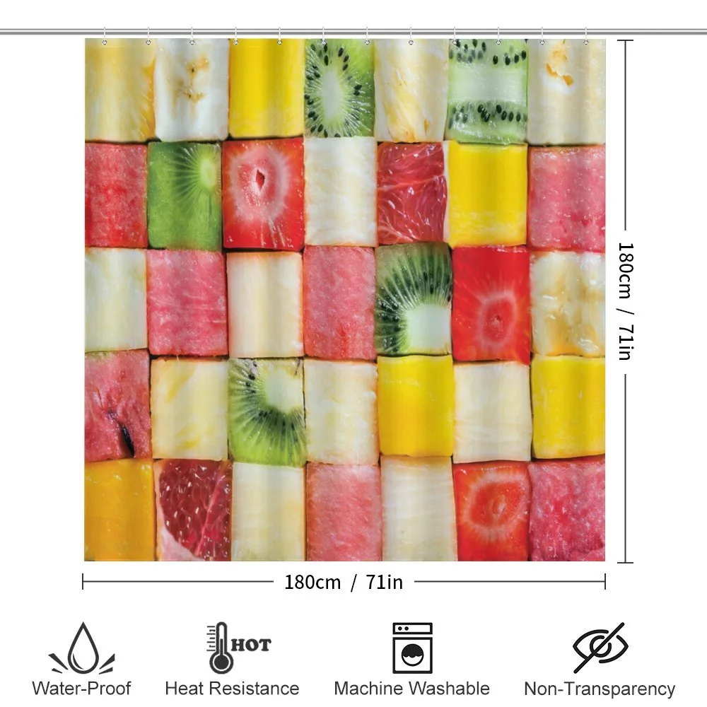 Square Slices of Fresh Food — Detail 2