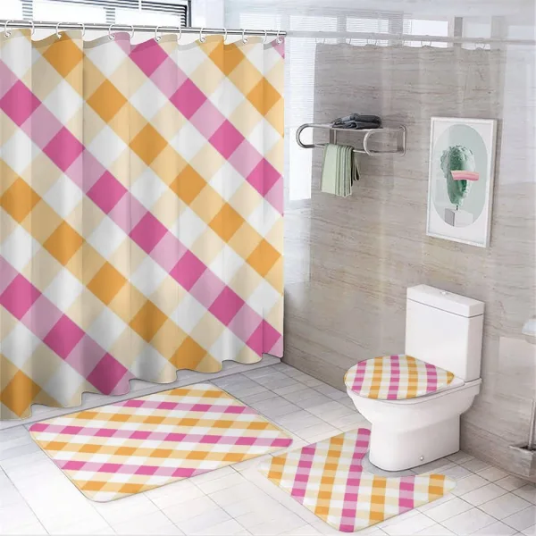 Traditional Stripes Design on a shower curtain