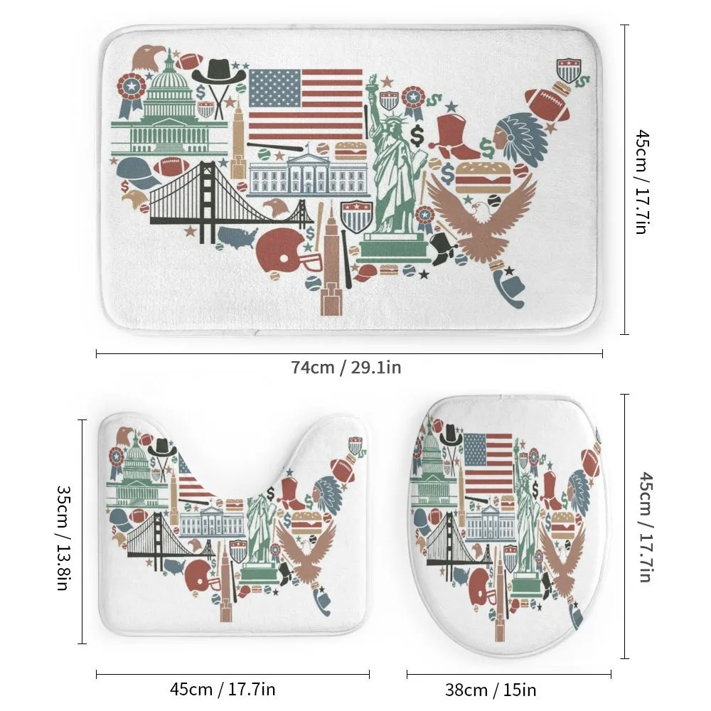 Travel Landmarks USA Flag — Detail 1