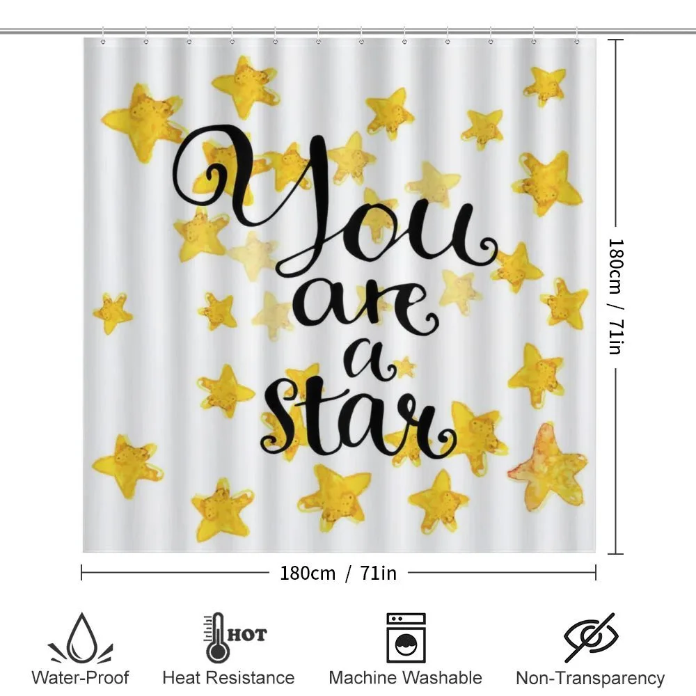 Watercolor Stars Modern — Detail 2