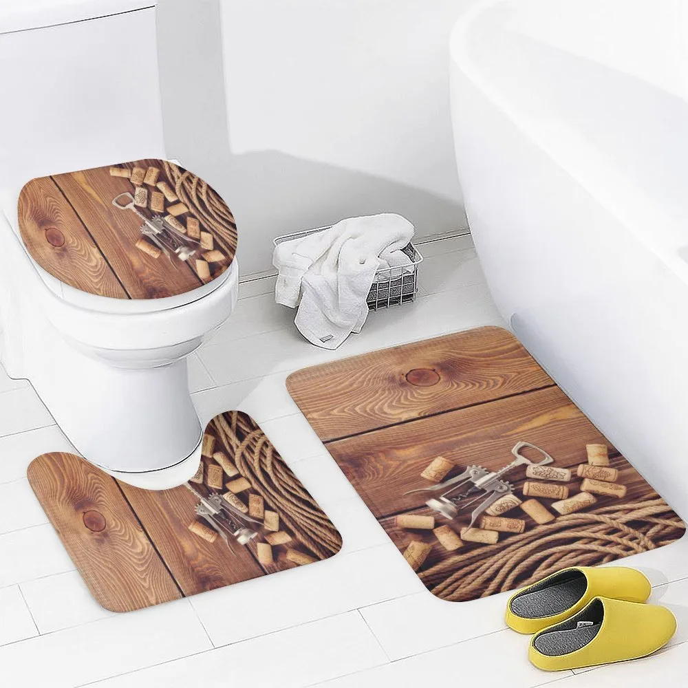 Wooden Table Wine Corks — Detail 3
