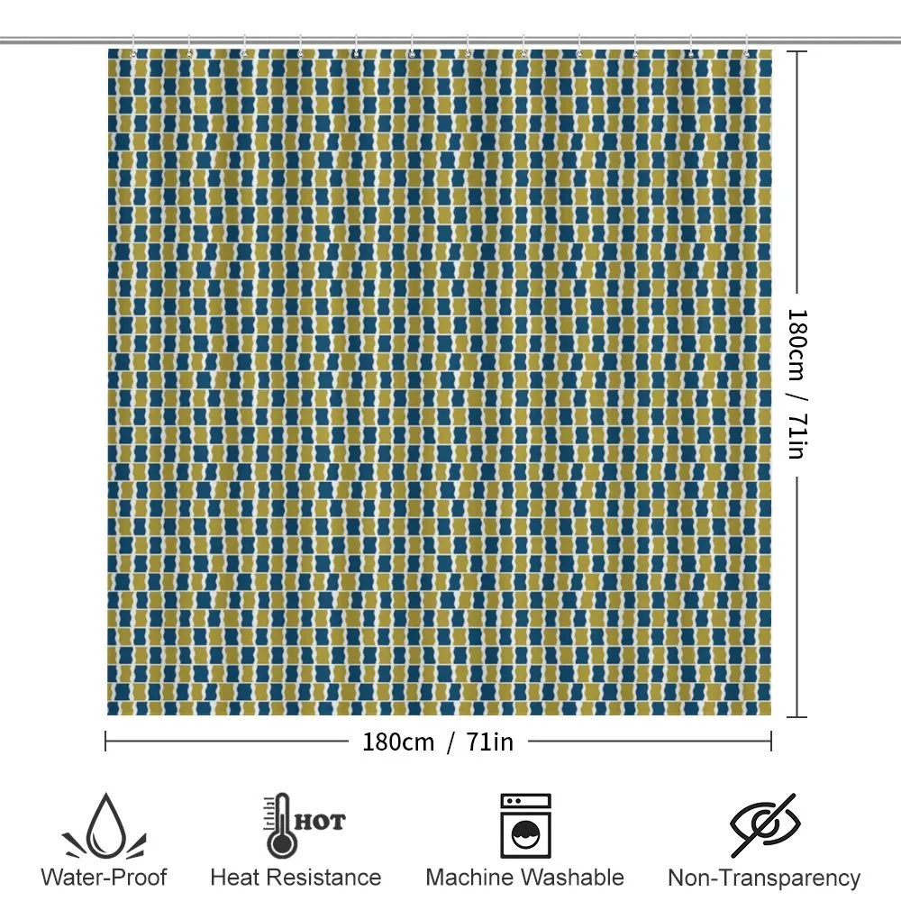 Bicolour Wavy Squares — Detail 2