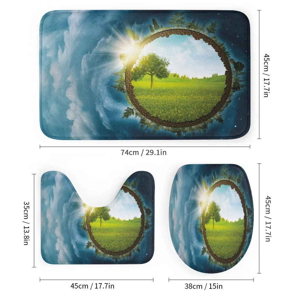Circle Greenery Clouds — Detail 1