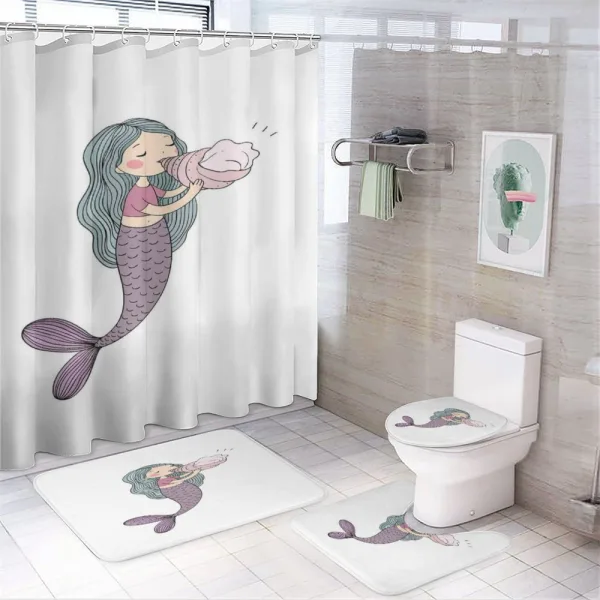 Fairy Girl Seashell on a shower curtain