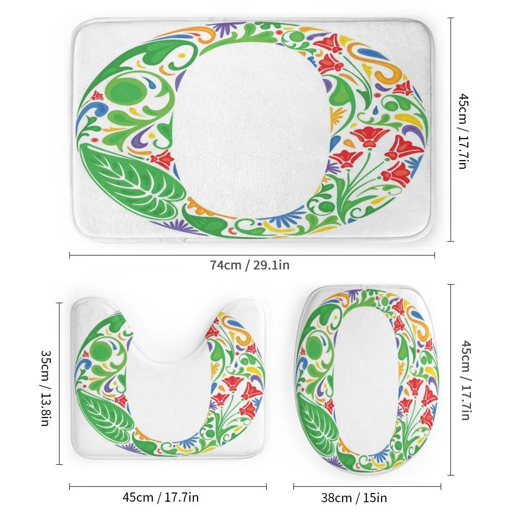 Floral Font Colorful O — Detail 1