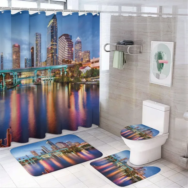 Hillsborough River USA on a shower curtain