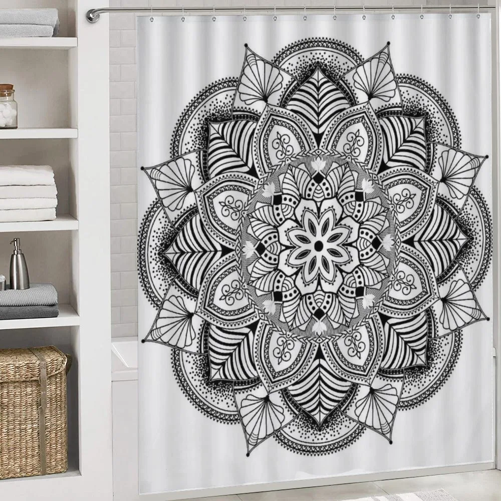 Mandala Black White Art — Detail 4
