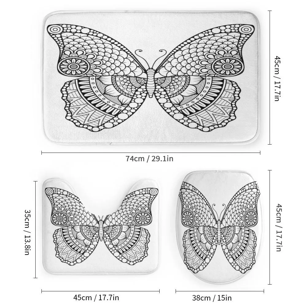 Monochrome Butterfly Graphic — Detail 1
