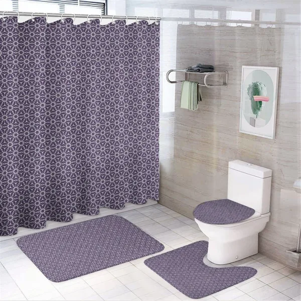 Monotone Design Romantic on a shower curtain