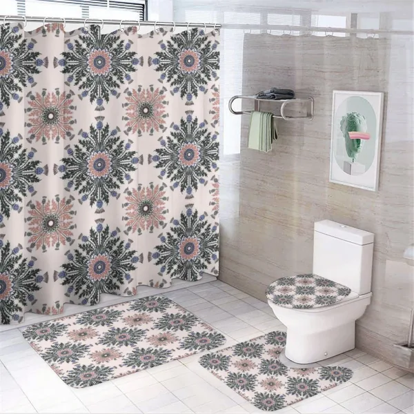 Ornament Print on a shower curtain
