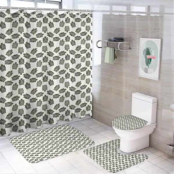 Ornate Tortoise Pattern on a shower curtain