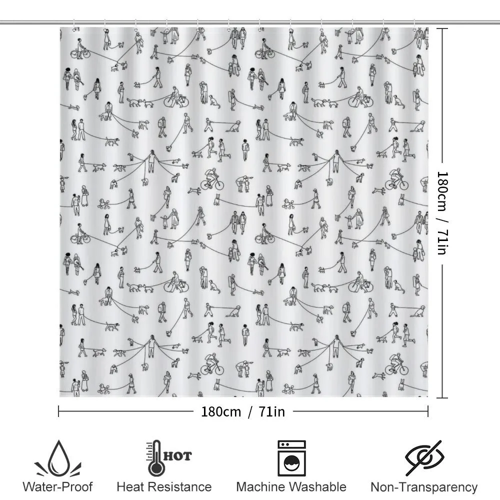 People Walking Dogs — Detail 2