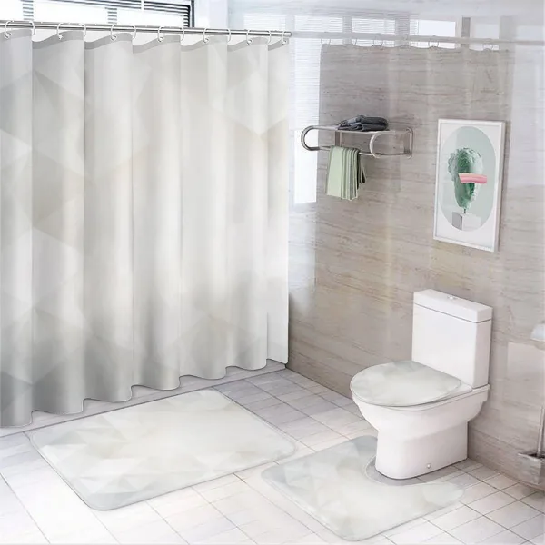 Polygon Contemporary on a shower curtain