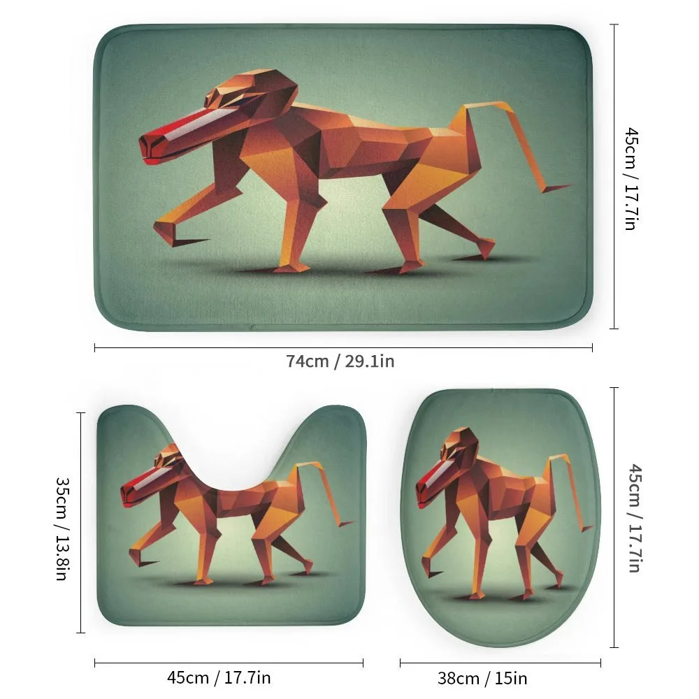 Polygonal Wild Monkey — Detail 1