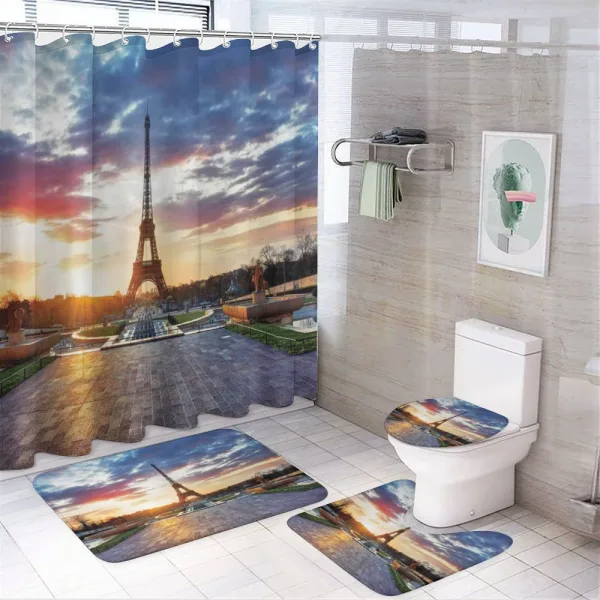 Sunrise Scenery on a shower curtain