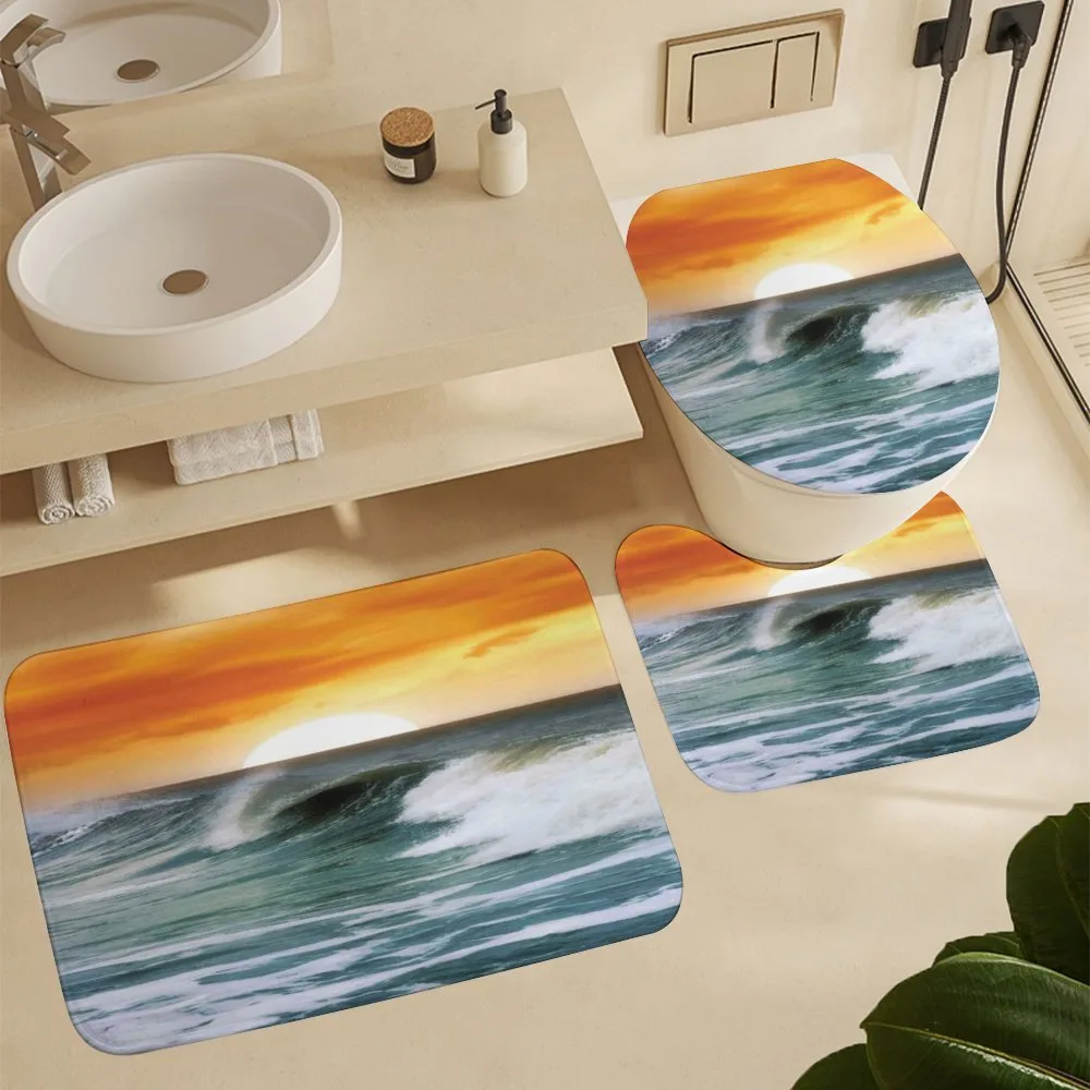 Sunset over Wavy Ocean — Detail 5