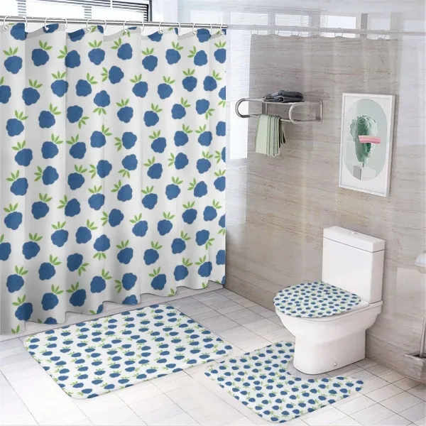 Tasty Blueberry on a shower curtain