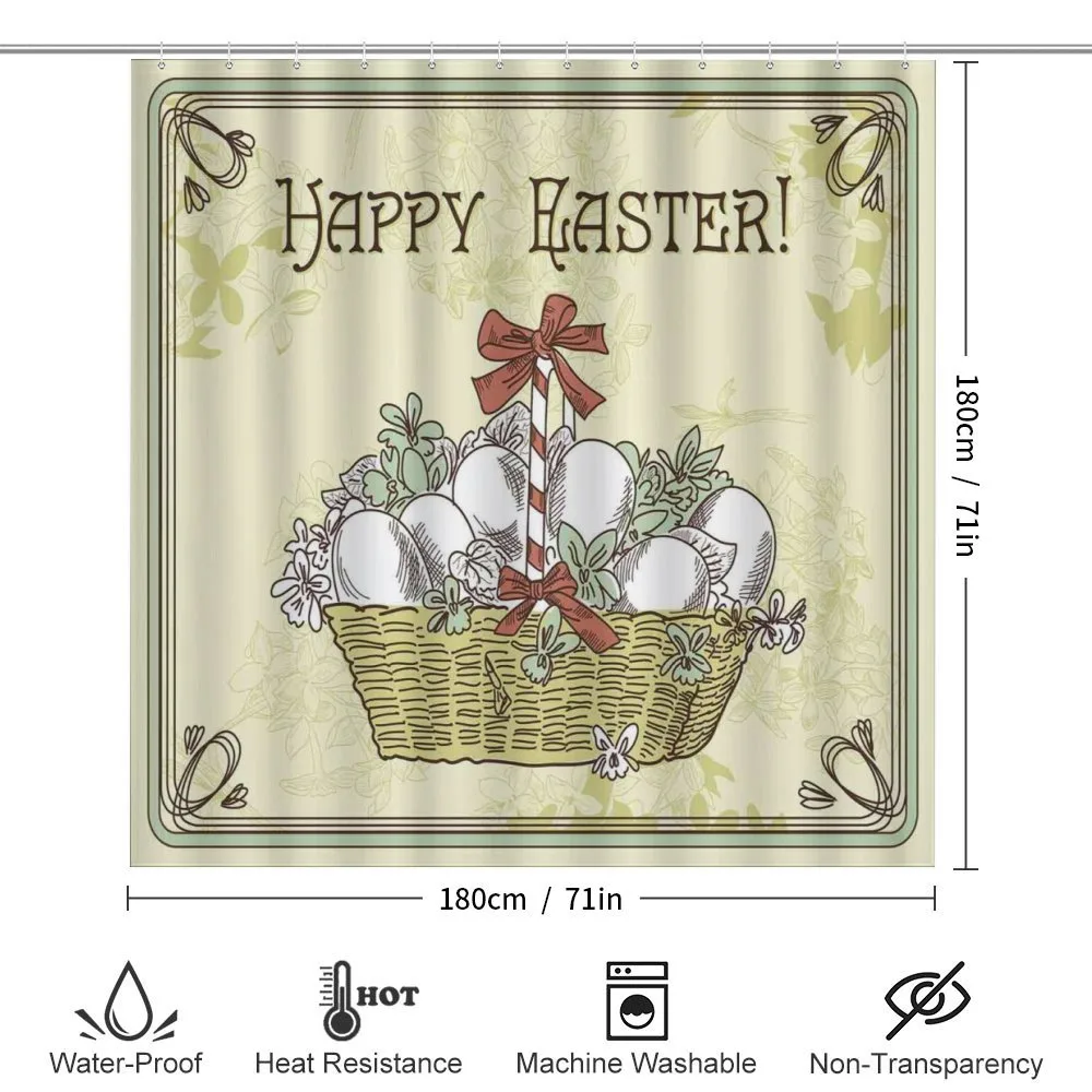 Vintage Ribbon Basket Eggs — Detail 2