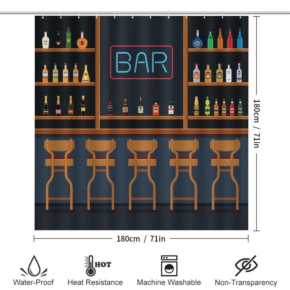 Bar Chairs Cocktail Bottles — Detail 2