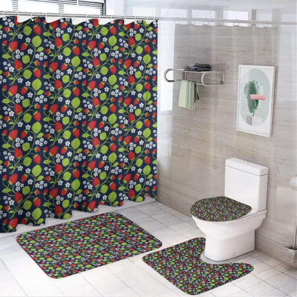 Botanical Spring on a shower curtain