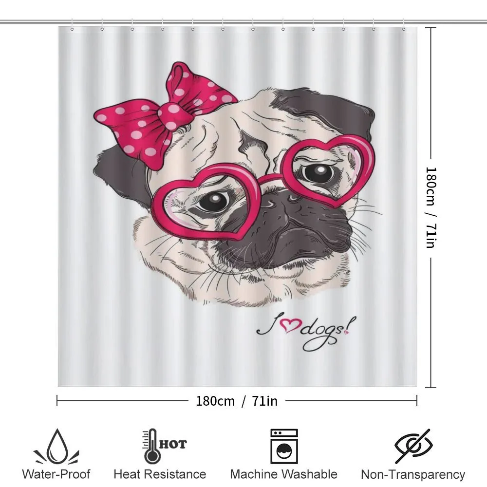 Cartoon Fashion Hipster Dog — Detail 2