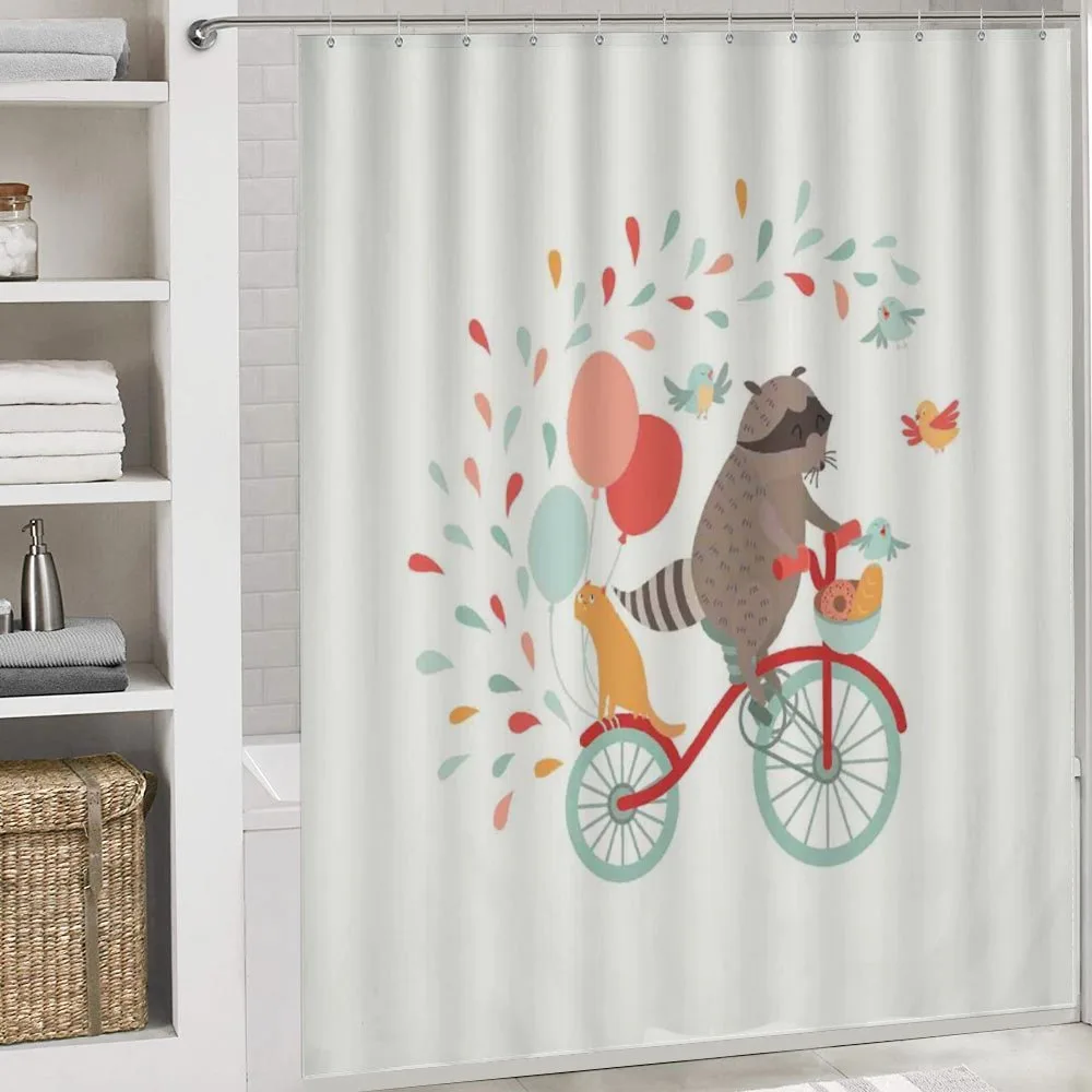 Cheerful Raccoon Bike — Detail 4