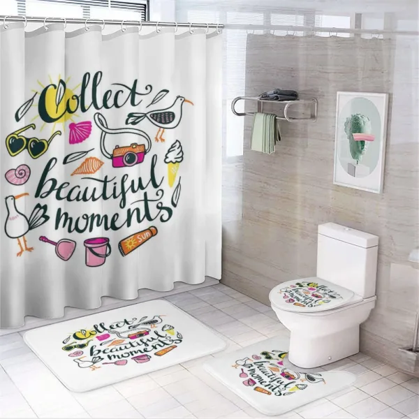 Collect Memories on a shower curtain