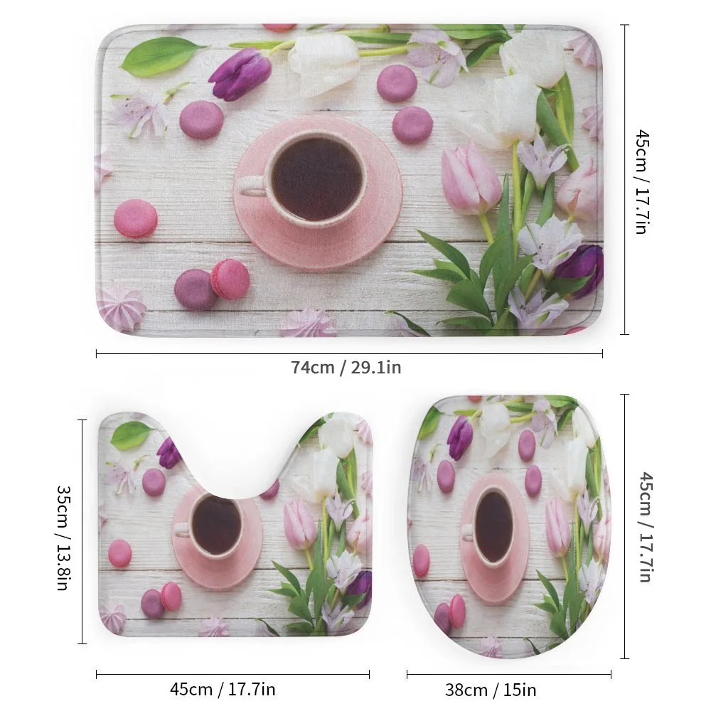 Cup Macaroon and Tulips — Detail 1