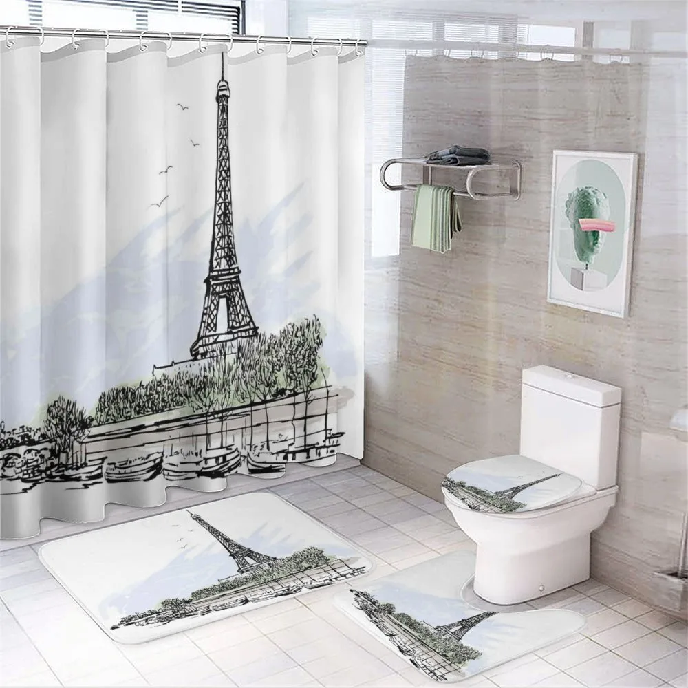 Eiffel Tower Birds Trees — Your design