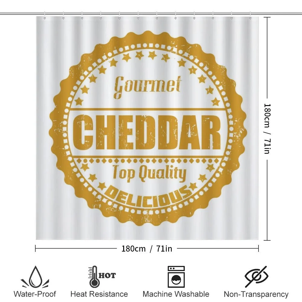 Gourmet Cheddar Rubber Stamp — Detail 2