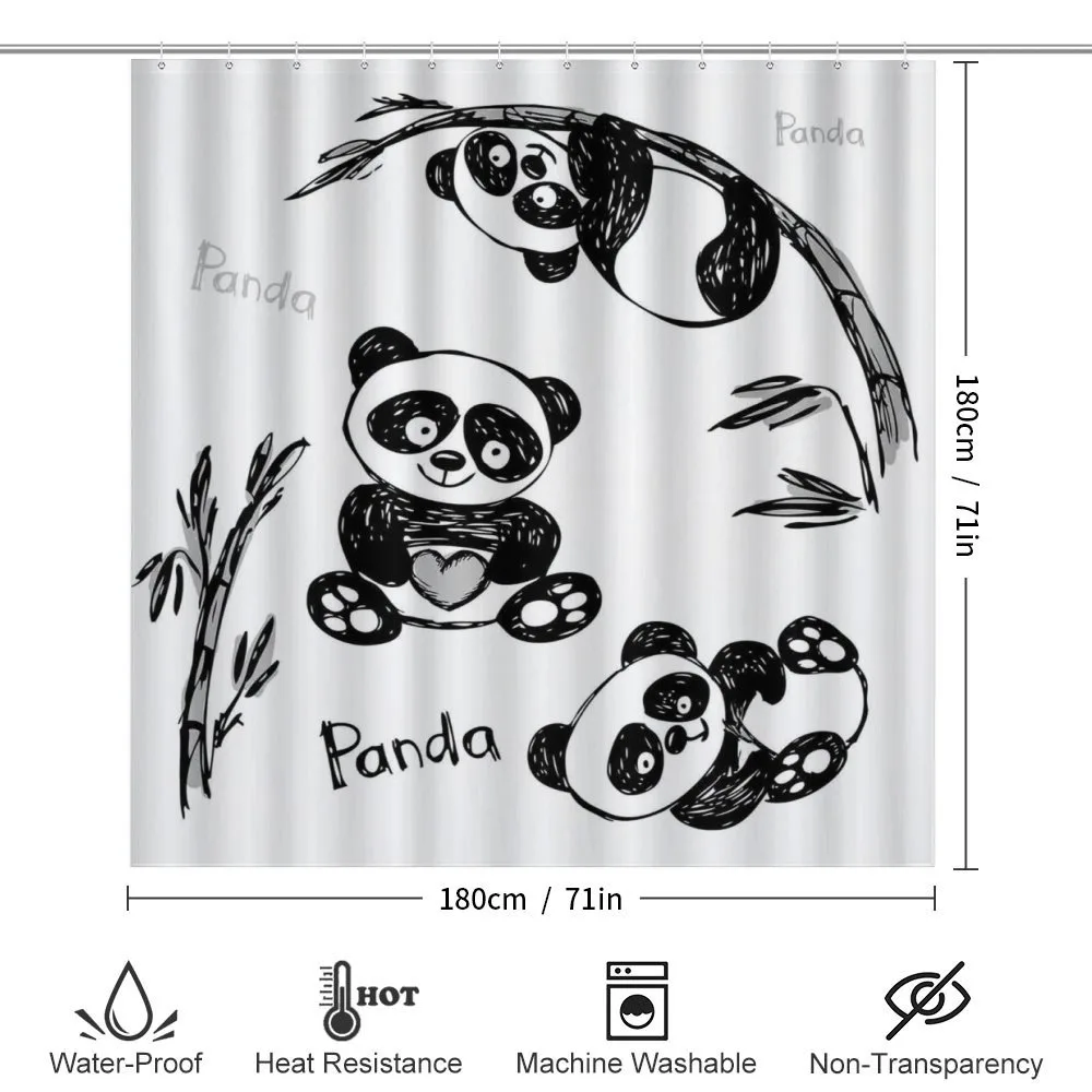 Hand Drawn Panda Poses — Detail 2