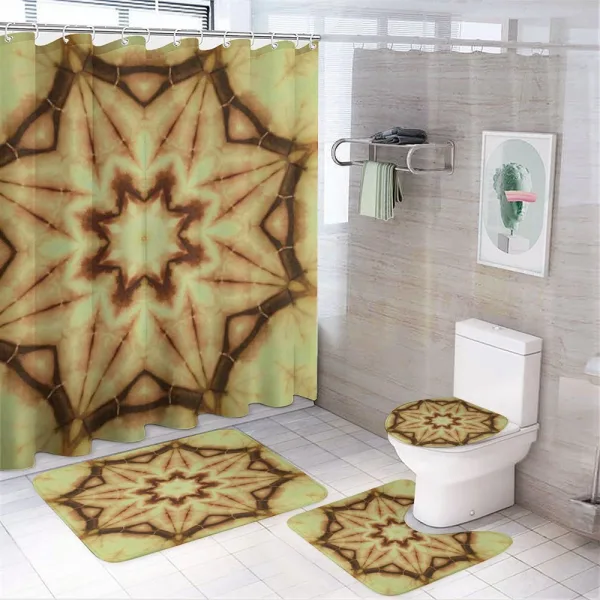 Mandala Grunge Ethnic on a shower curtain